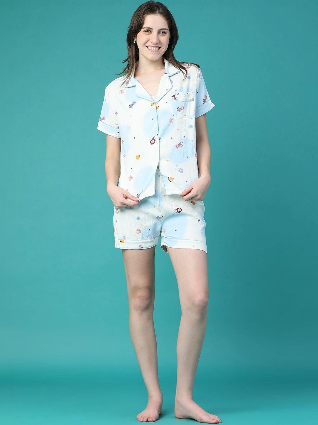 V-Mart Women Printed Night suit-picture-37