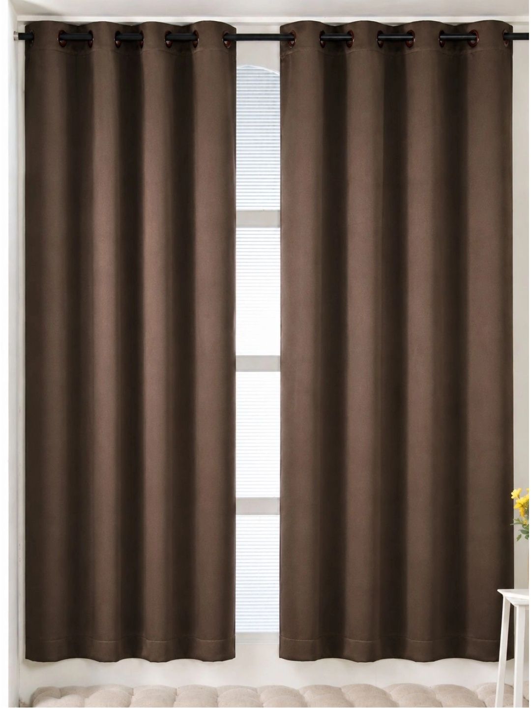Homeful Style Brown Set of 2 Door Curtain-picture-21