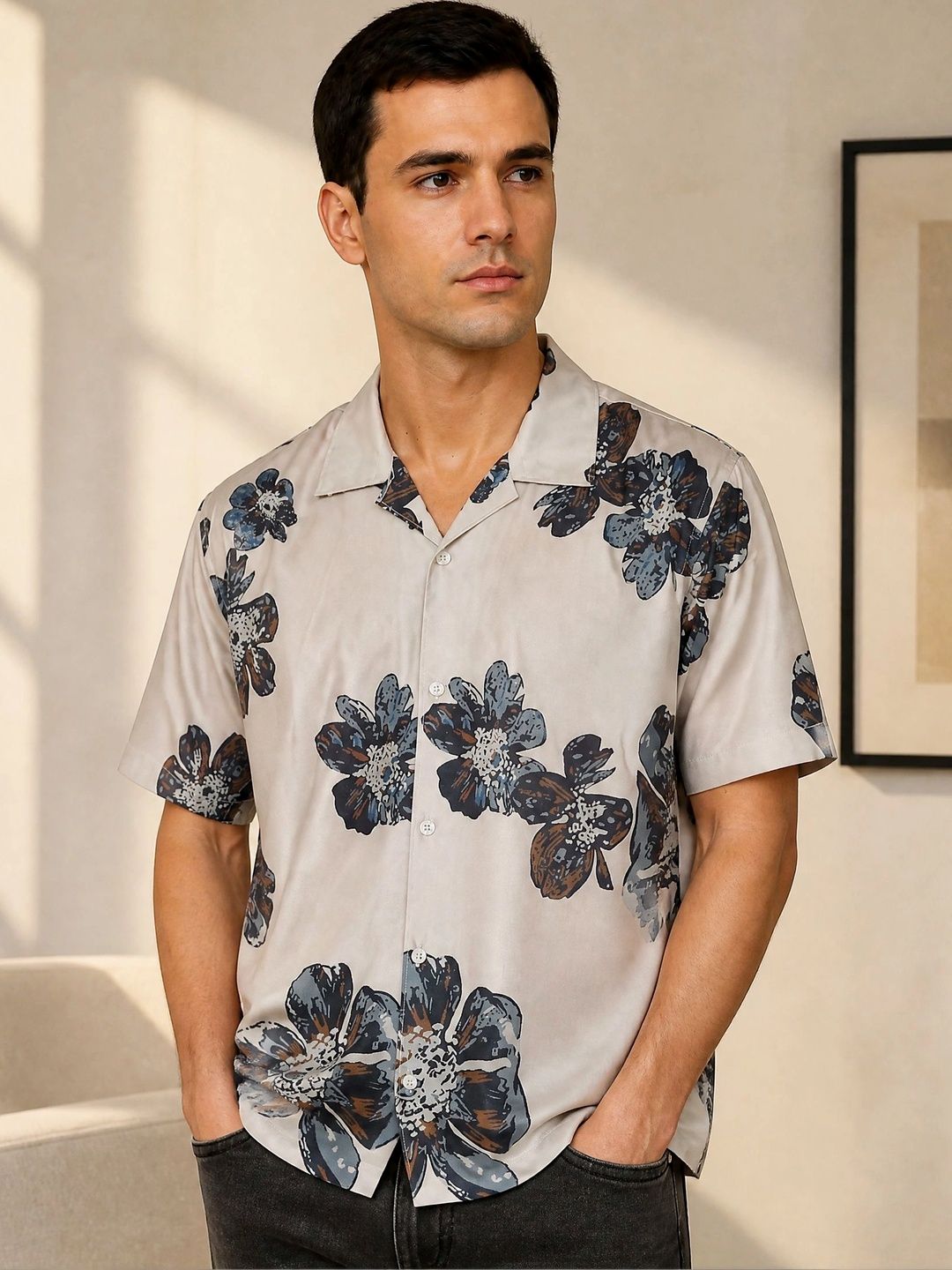 R.Code by The Roadster Life Co. Men Floral Printed Casual Shirt-picture-27