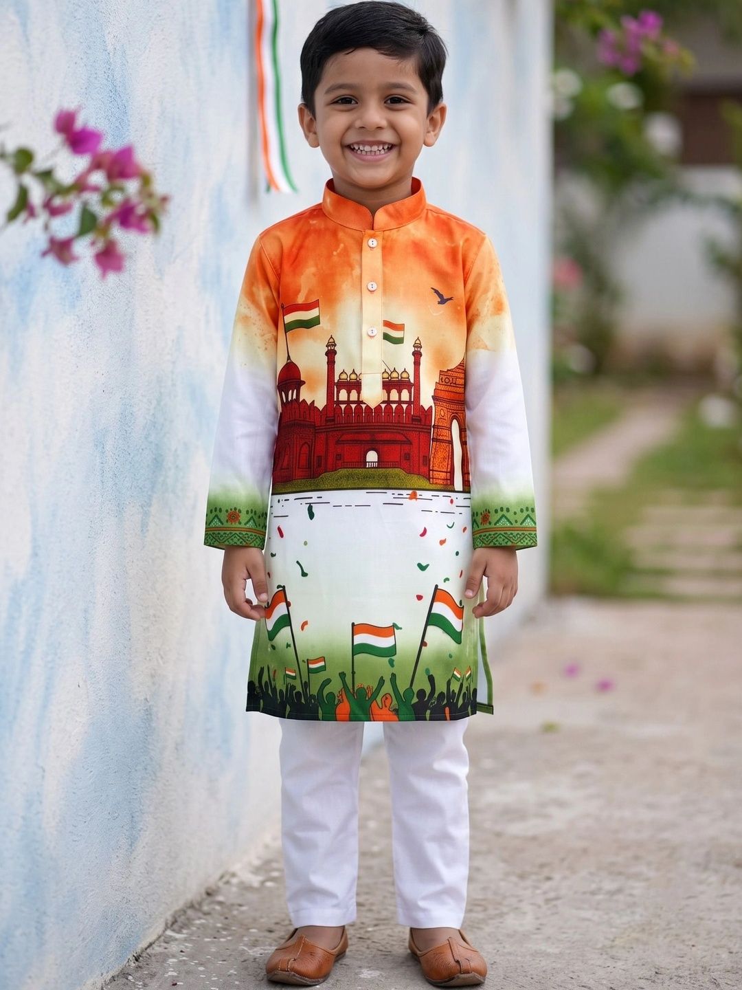 AHLAN APPARELS Boys Ethnic Motifs Printed Regular Kurta with Pyjamas-picture-22