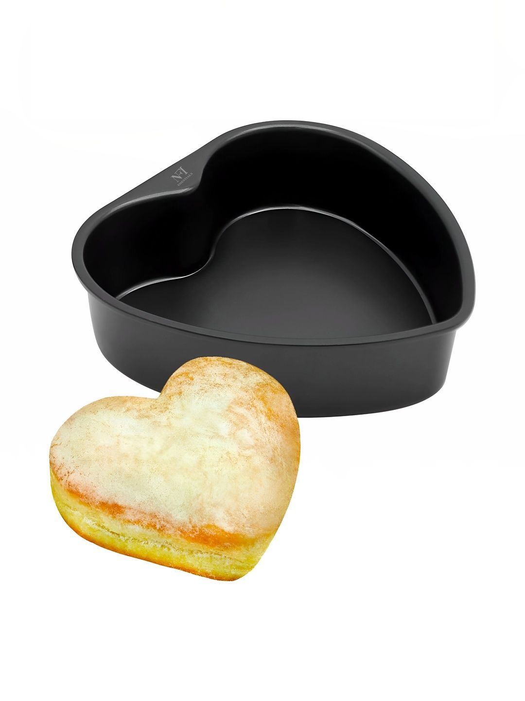 NFI essentials Black Non-stick Heart Shaped Cake Pan-picture-35