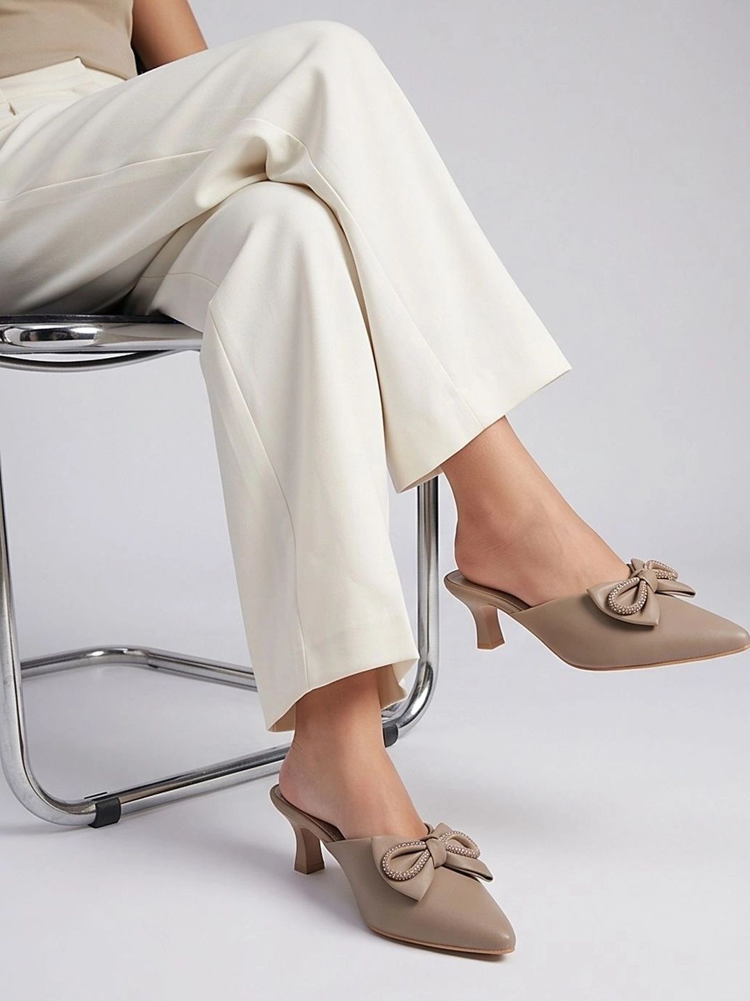Lavie Suede Party Kitten Mules with Bows-picture-41