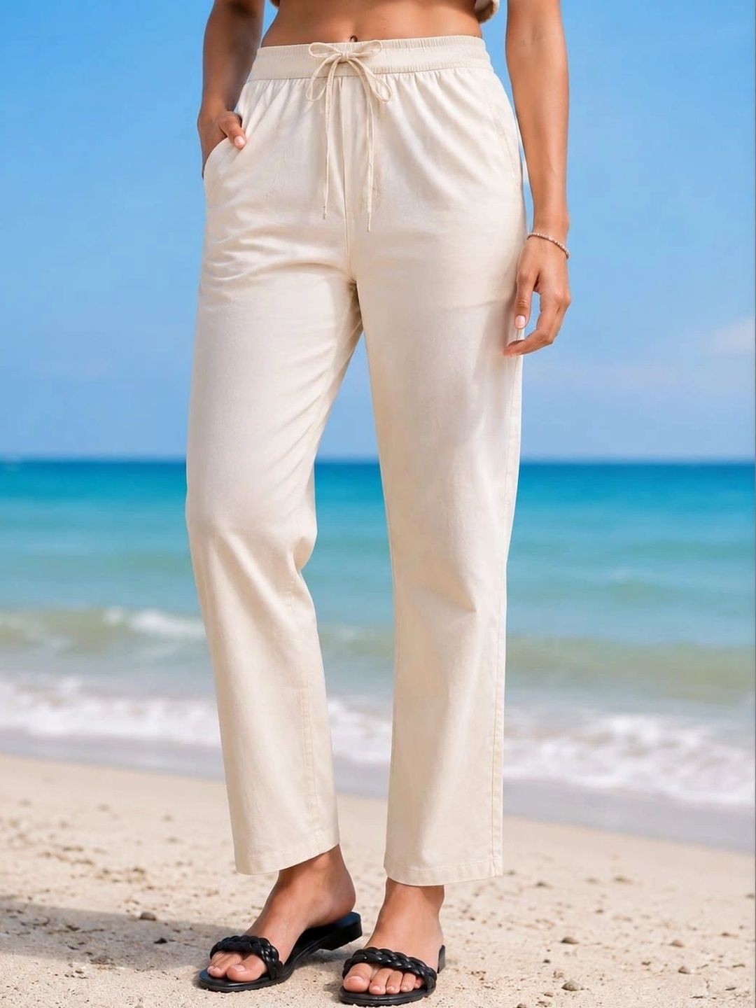 KALINI Women Easy Wash Trousers-image-49