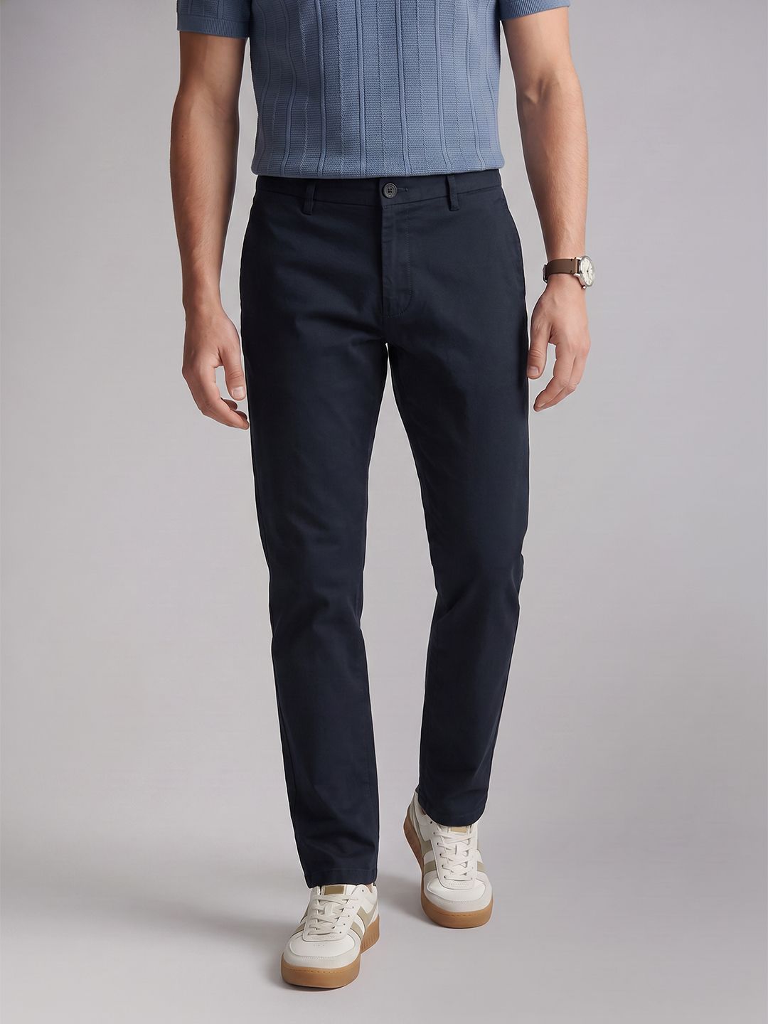Allen Solly Men Slim Fit Woven Trousers-picture-36
