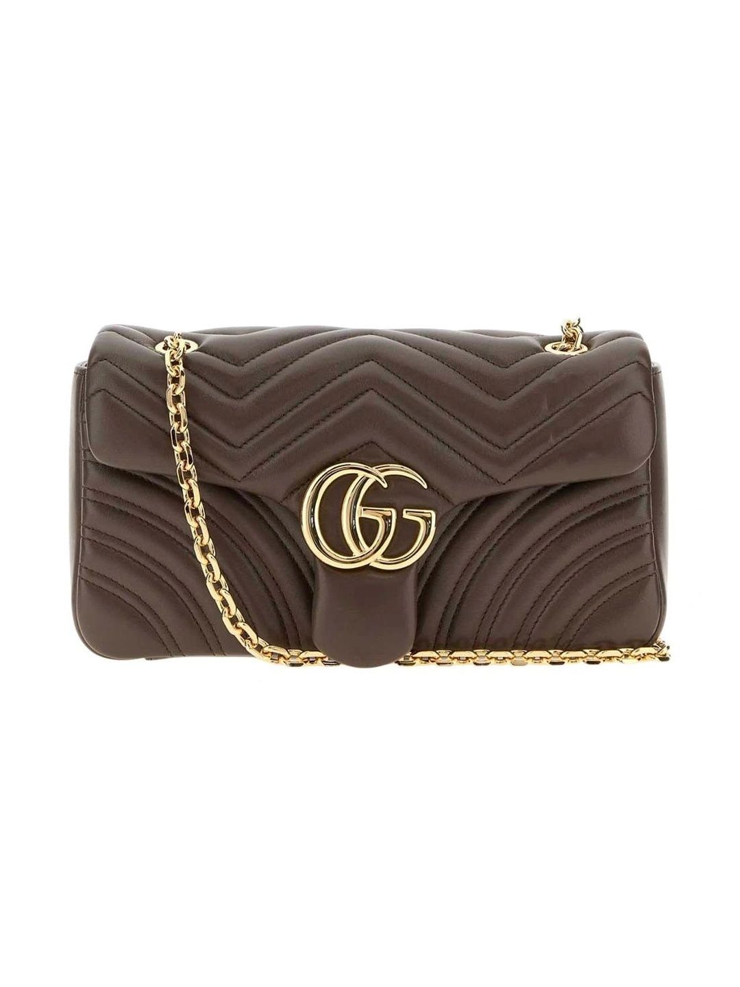 Gucci Textured Leather Shoulder Bag with Quilted-picture-45