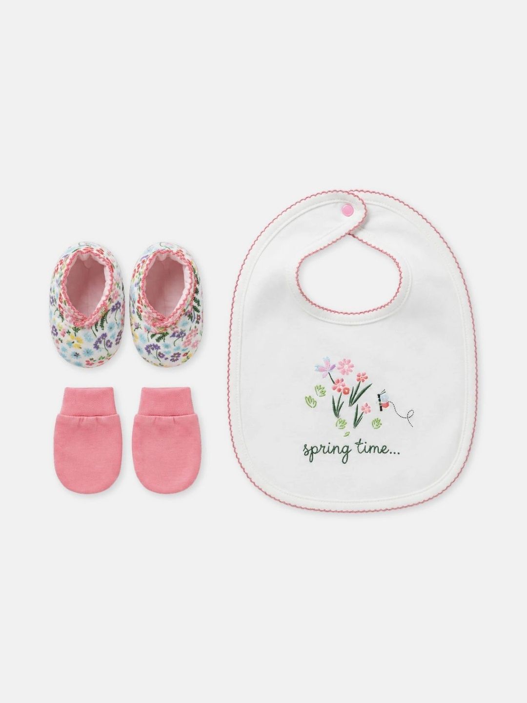 MINI KLUB Infant Boys Set Of 5 Printed Pure Cotton Apparel Gift Set-image-25