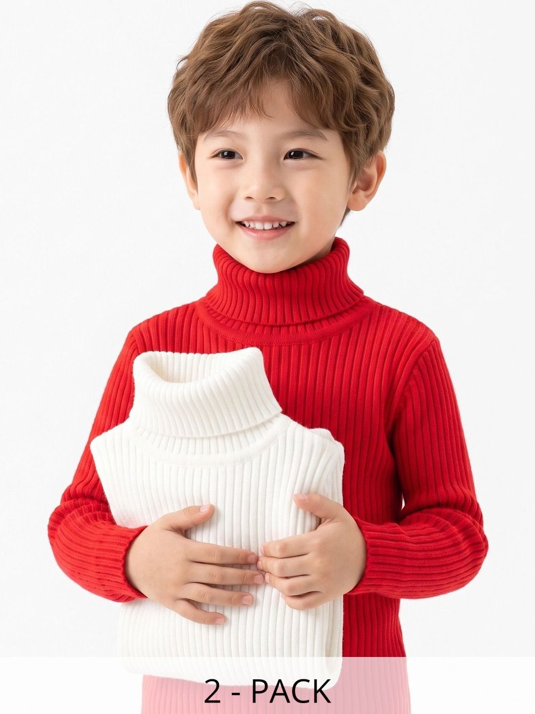 DESNUDA Unisex Kids Ribbed Woollen Pullover-picture-13