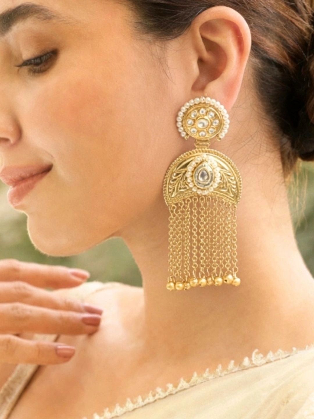 SAVIIAS STUDIOZ Circular Drop Earrings-picture-38