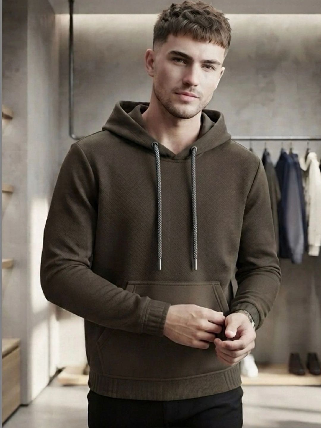 STEVE STATUS Men Hooded Sweatshirt-picture-30