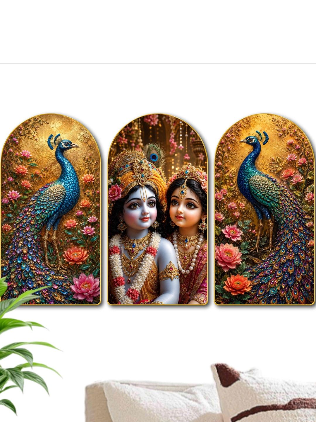 Aura Multicoloured MDF Religious Wall Paintings-picture-15