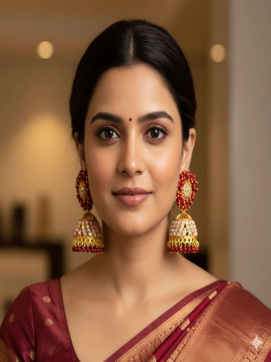 Jiyansh Trading Circular Jhumkas Earrings-image-37