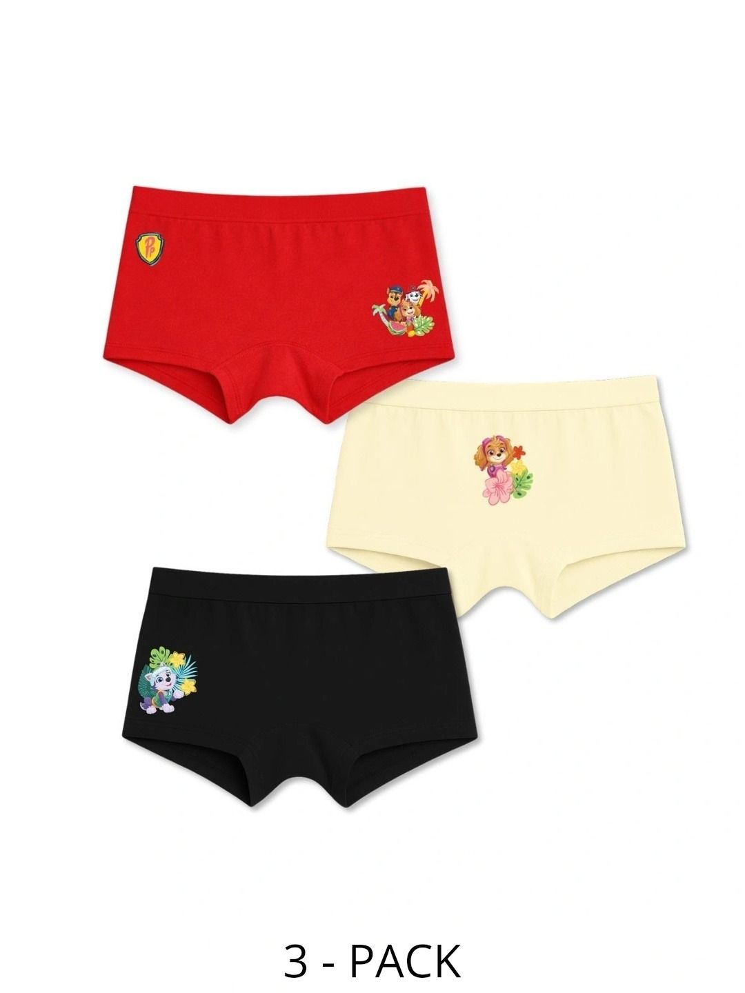 Button Bear Girls Pack of 3 Printed Cotton Boy Shorts-picture-25