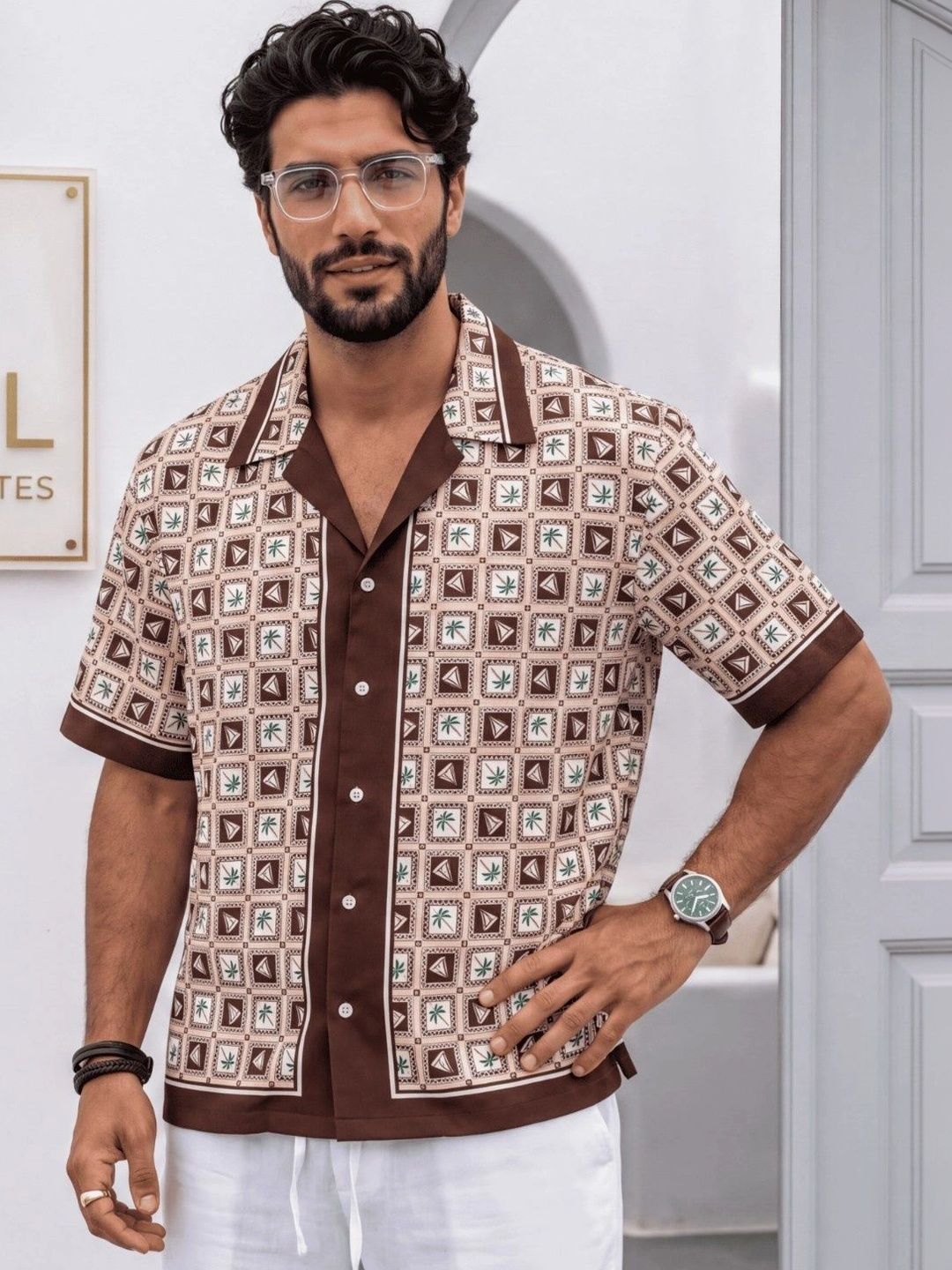 HERE&NOW Men Relaxed Printed Casual Shirt-picture-45