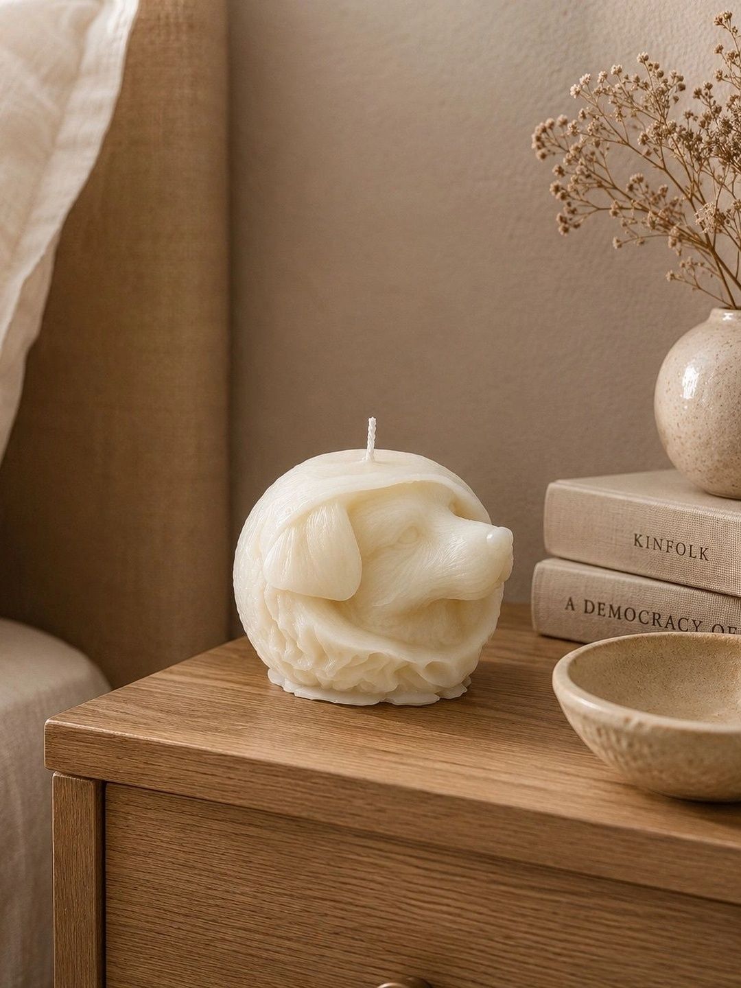 Grey Exim White 1 pieces Pillar Candle-picture-40