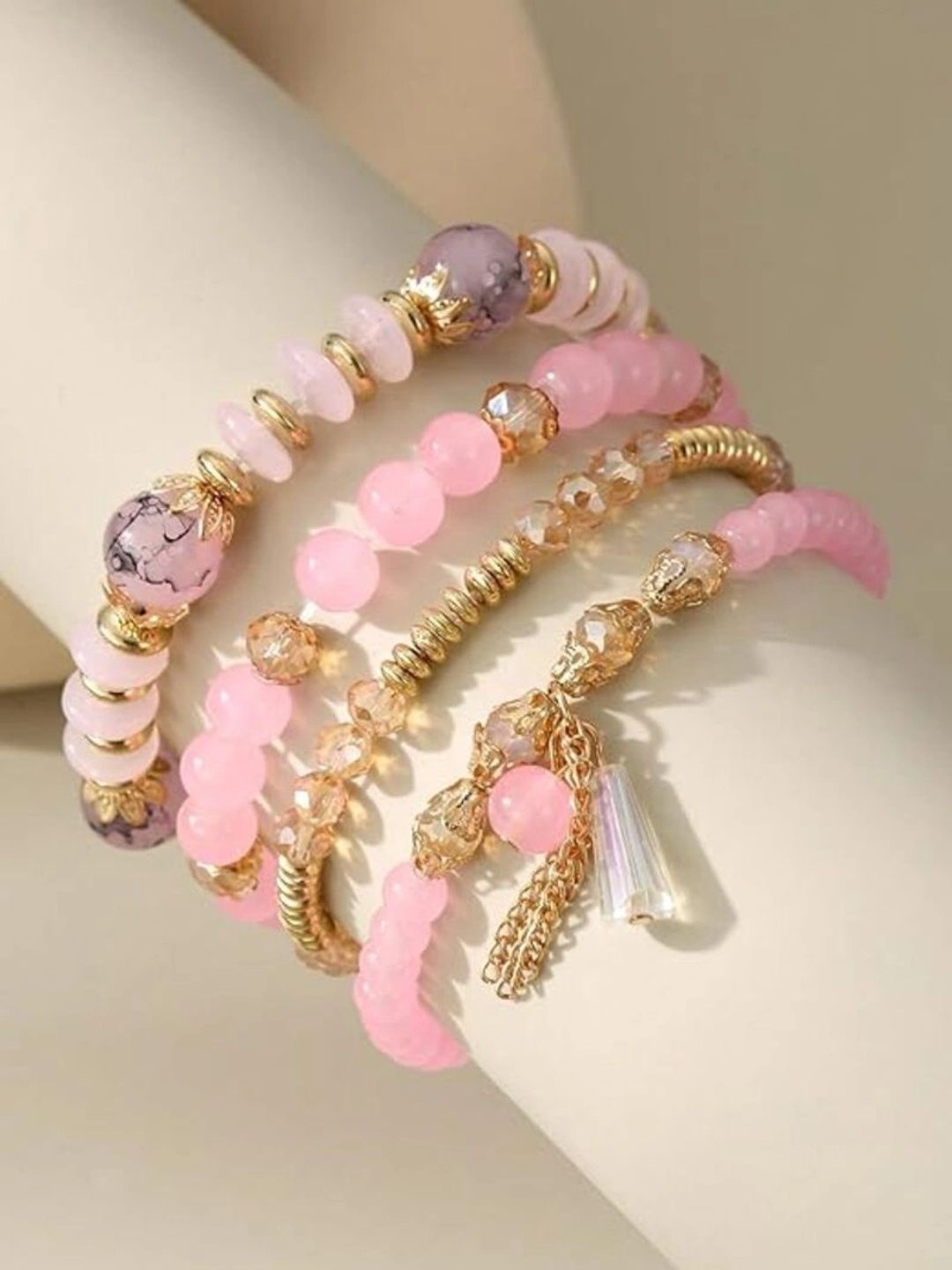 Vembley Women 4 Gold-Plated Multistrand Bracelet-picture-20