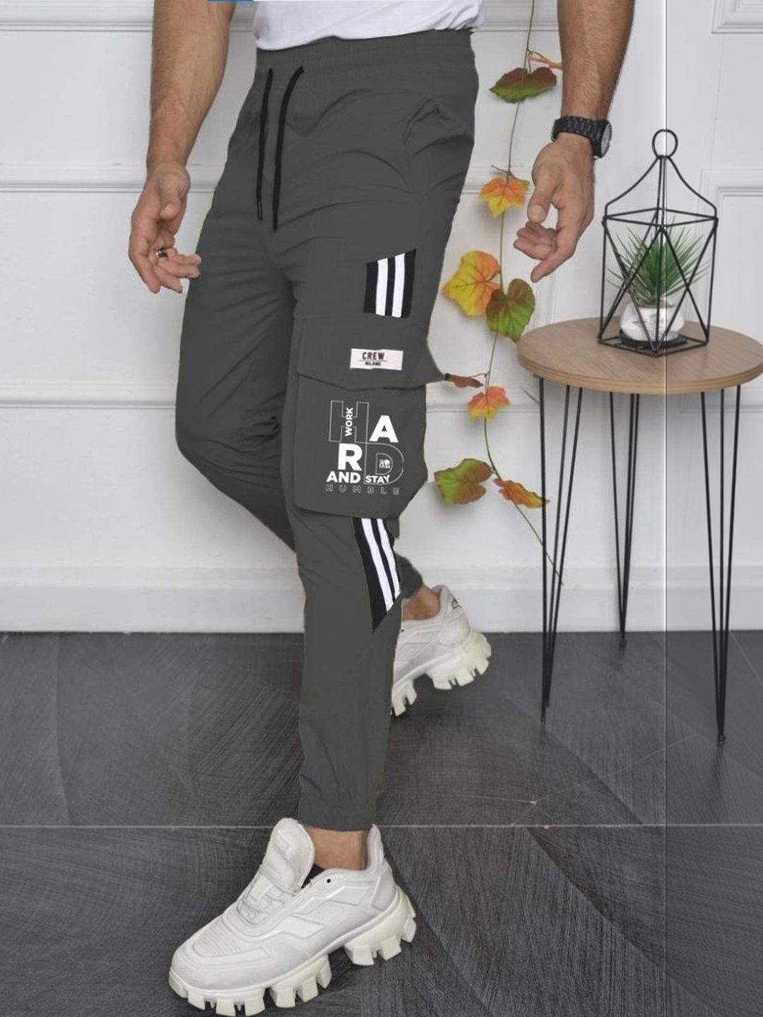 Joggers Park Men Regular Fit Typography Dry Fit Training Joggers-picture-38