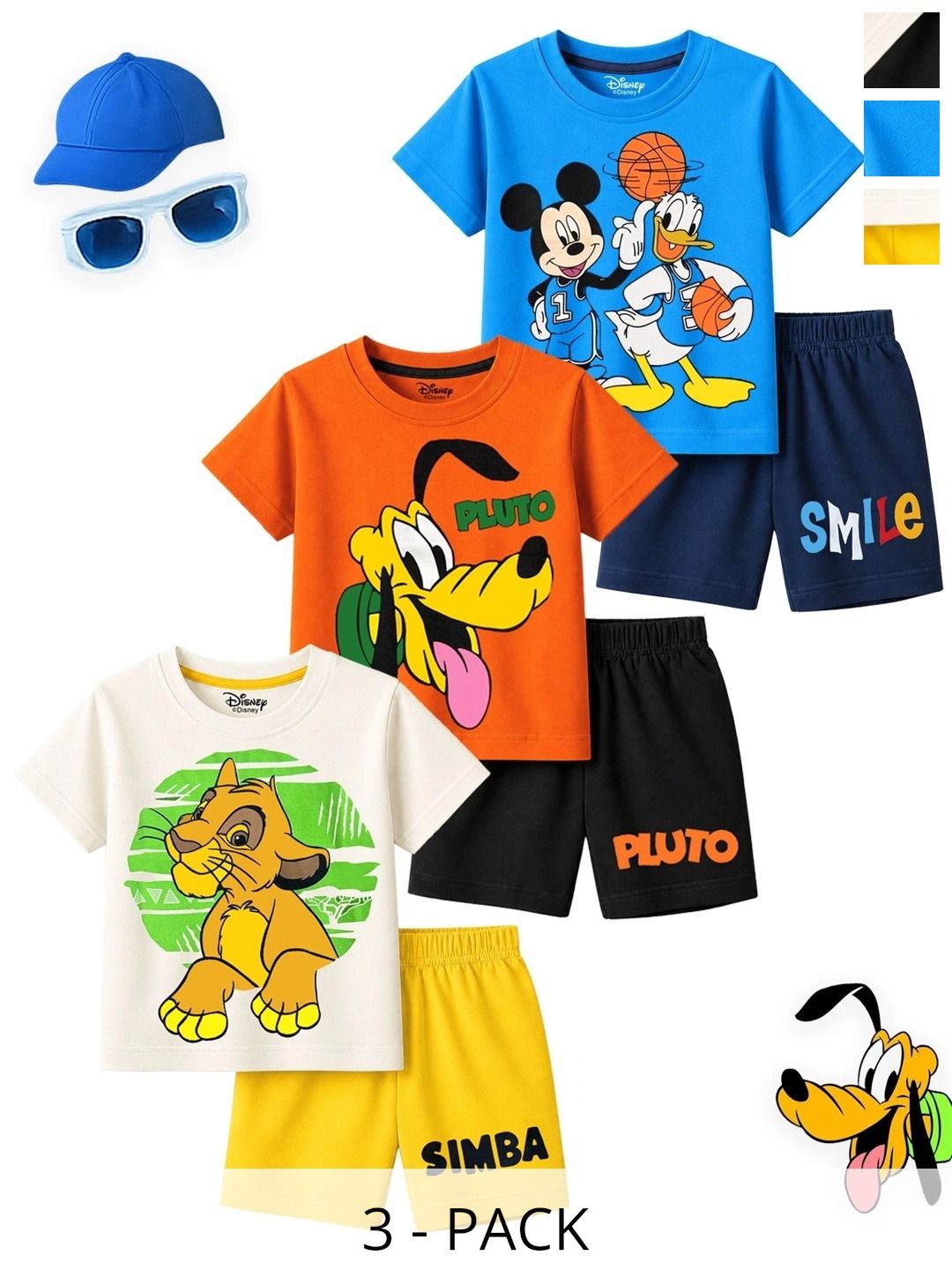 YK Disney Boys Printed T-shirt with Shorts-picture-28