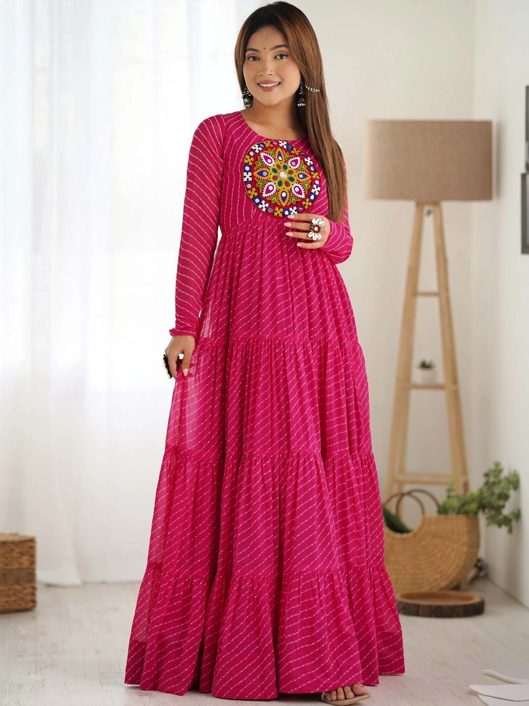 all about you Striped Georgette Maxi Dress-image-12