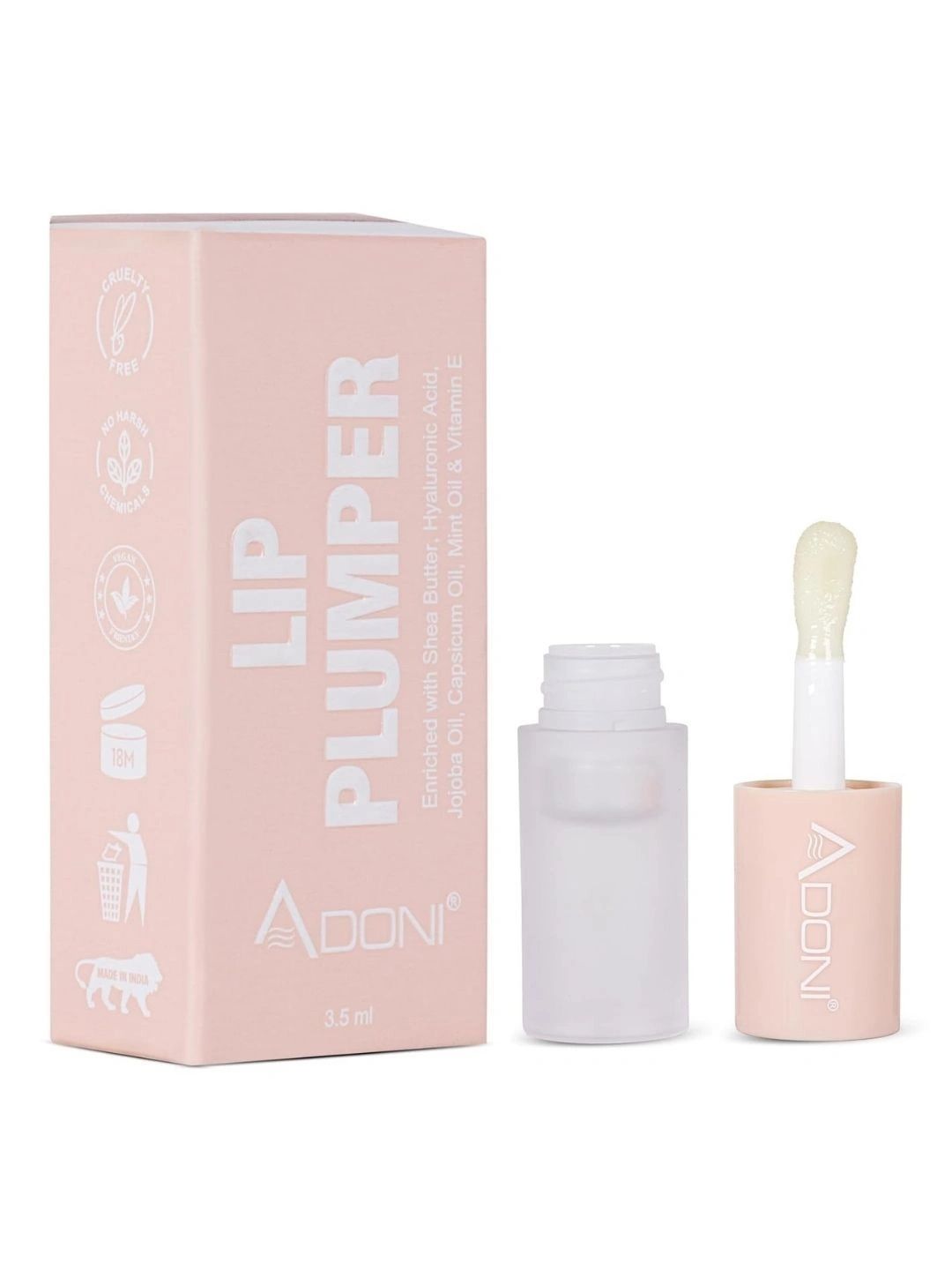 ADONI Long Lasting Lip Plumper - 3.5 ml- Clear Baby-picture-0