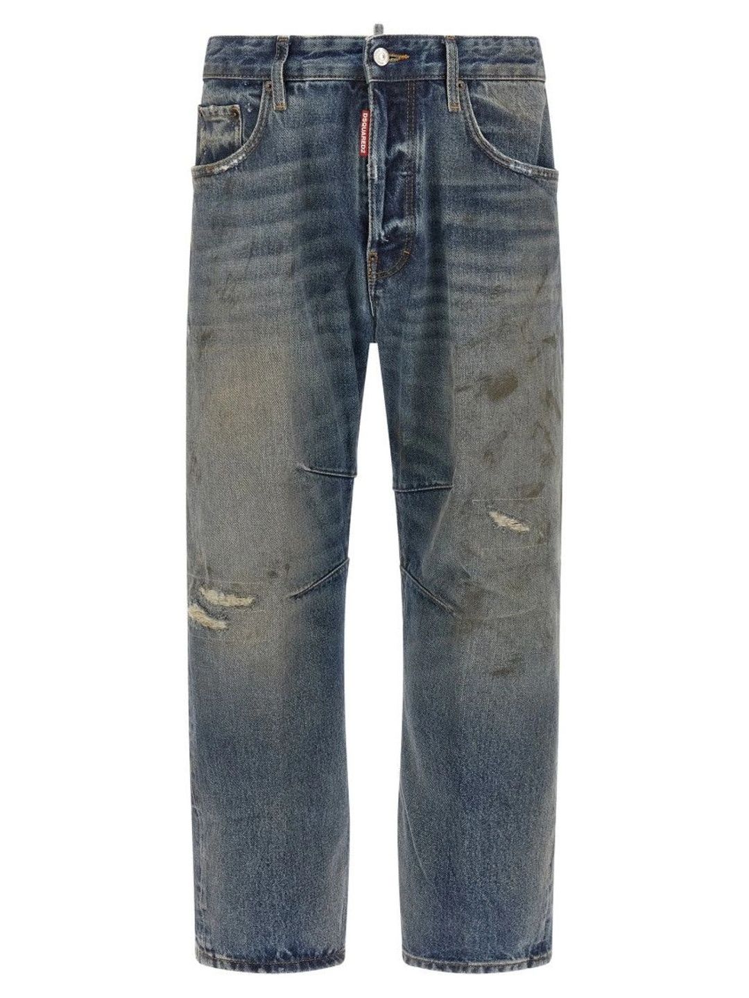 Dsquared2 Men Relaxed Fit Mid-Rise Highly Distressed Jeans-picture-24