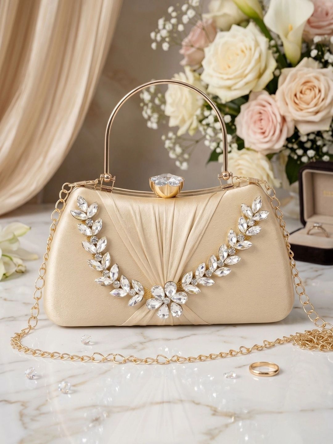 MISHA Embellished Box Clutch-image-36