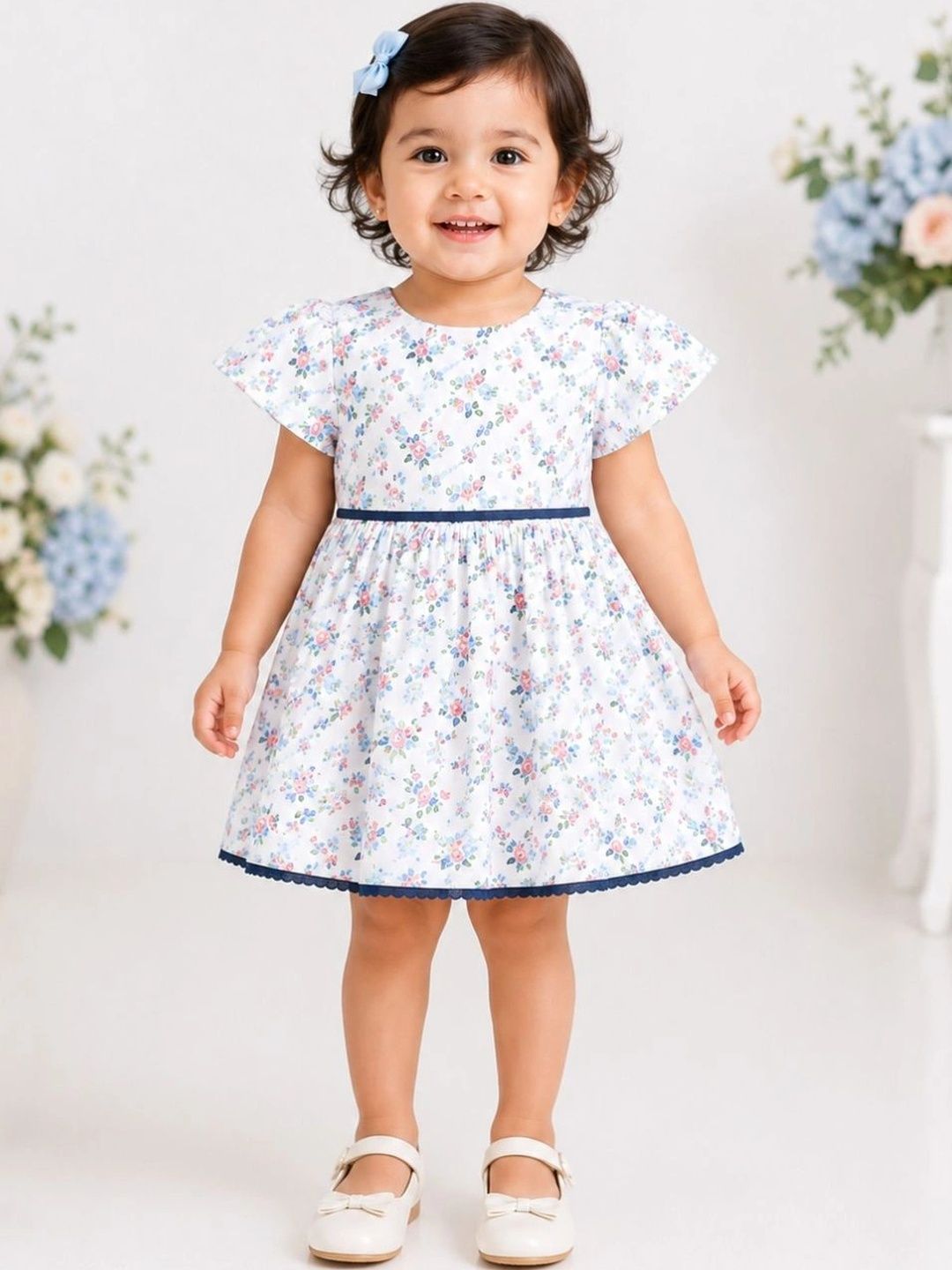 Cuddleloom Floral Print Ruffled A-Line Dress-picture-51