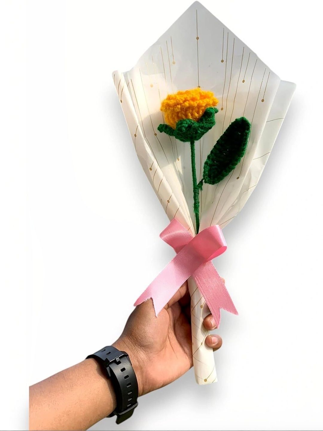 Agantuk Yellow 1 Pieces Artificial Flower-picture-48