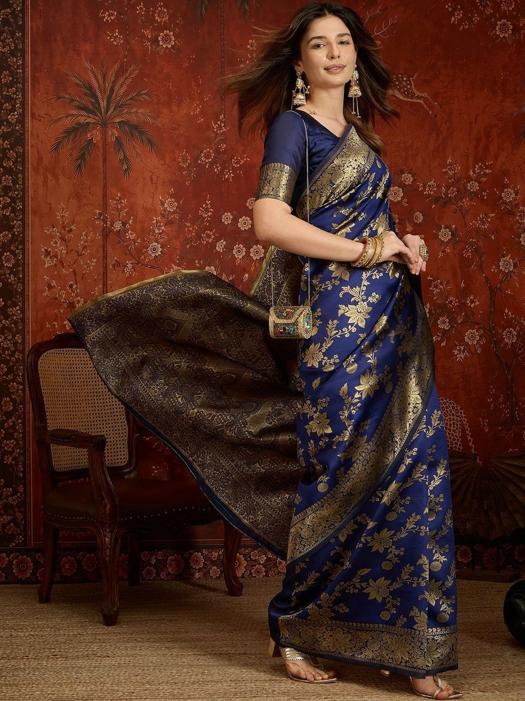 SZN Woven Design Zari Pure Silk Banarasi Saree-picture-11