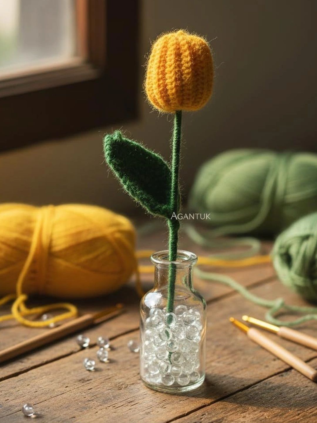Agantuk Yellow 1 Pieces Tulip Artificial Flower-picture-25