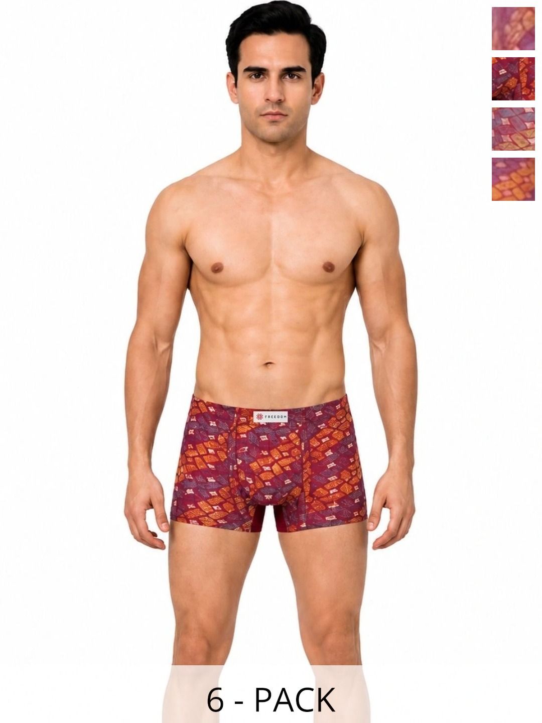 Kothari Pack of 6 Cotton Assorted Printed Trunks-picture-15