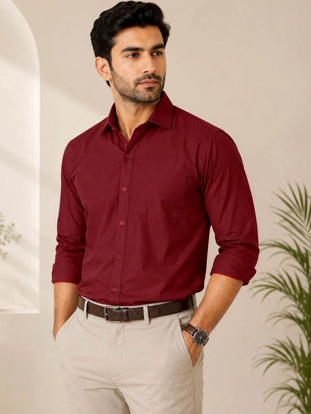 Aly John Men Classic Casual Shirt-picture-11
