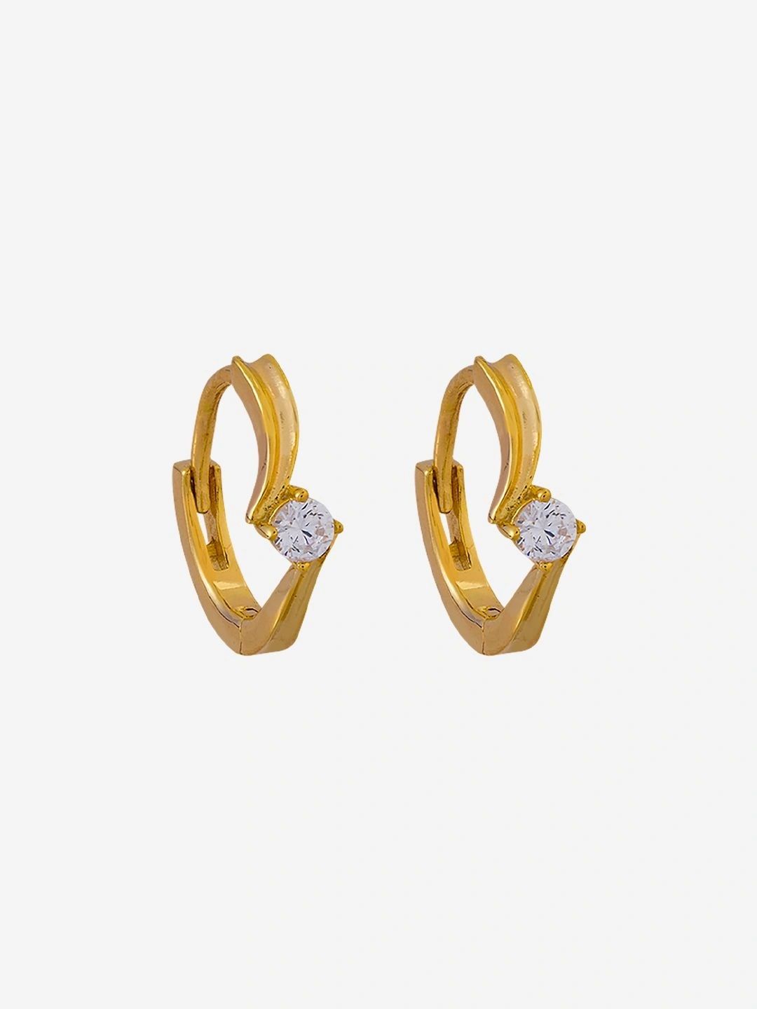 Kushal's Fashion Jewellery Geometric Half Hoop Earrings-picture-31