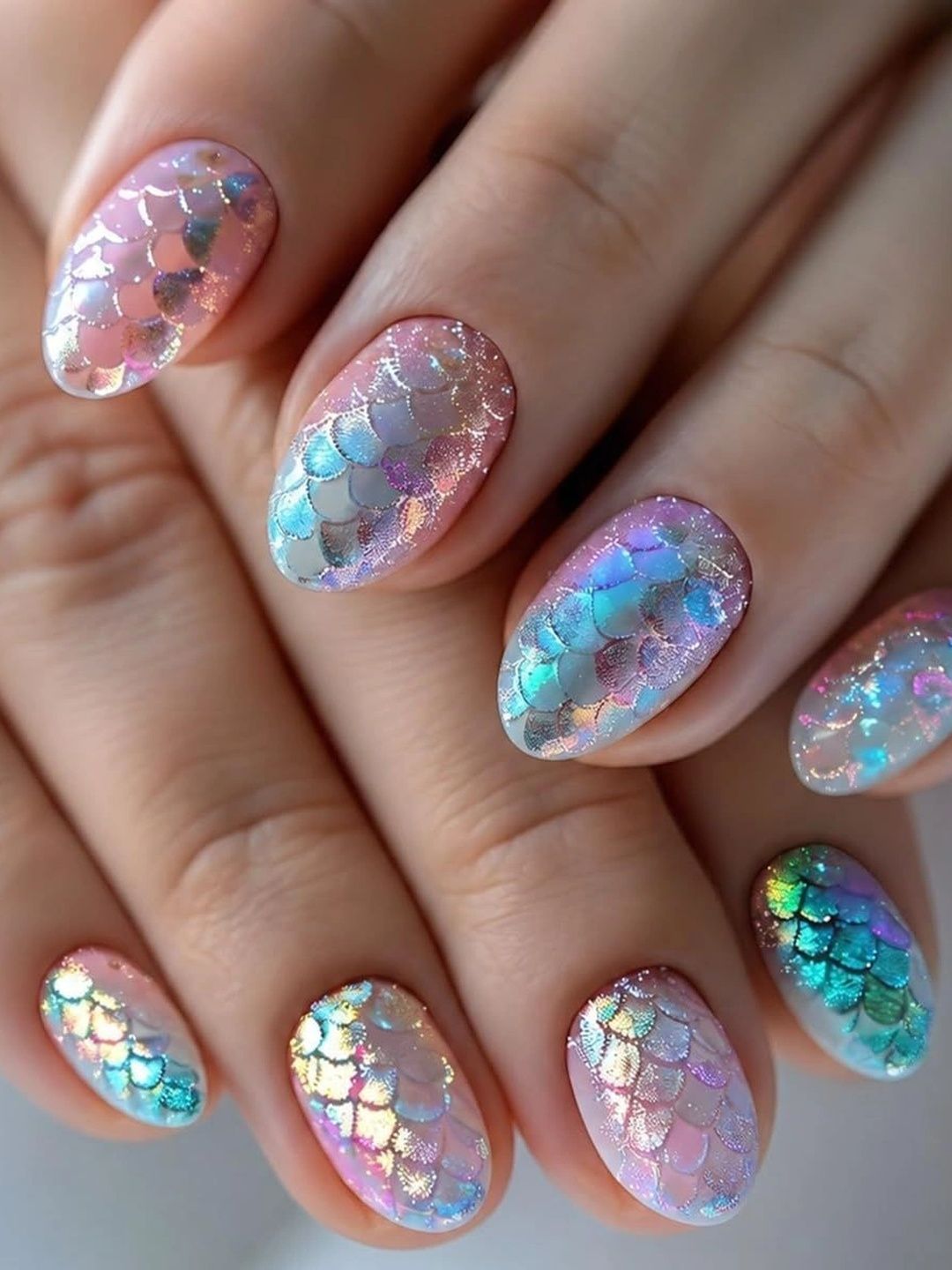 S.A.V.I 3D Mermaid False Nails - 140Pcs-image-27