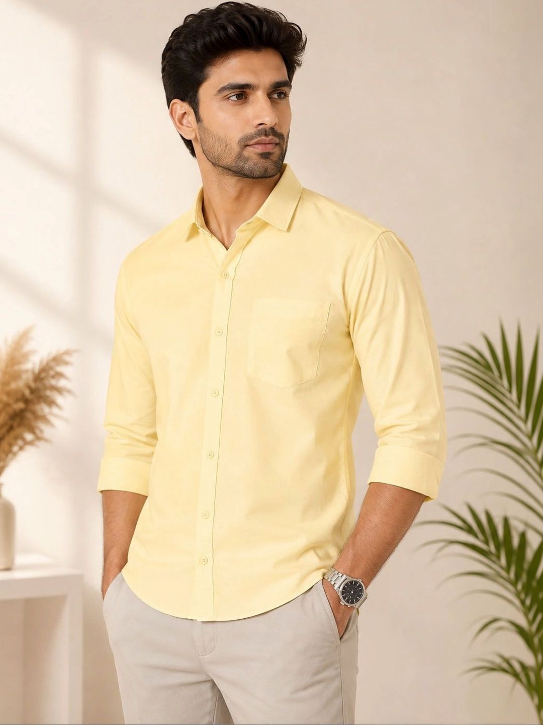 Aly John Men Classic Casual Shirt-picture-14