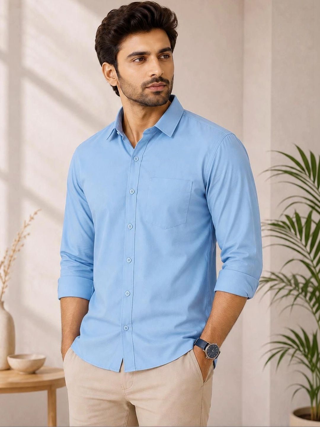 Aly John Men Classic Casual Shirt-picture-27