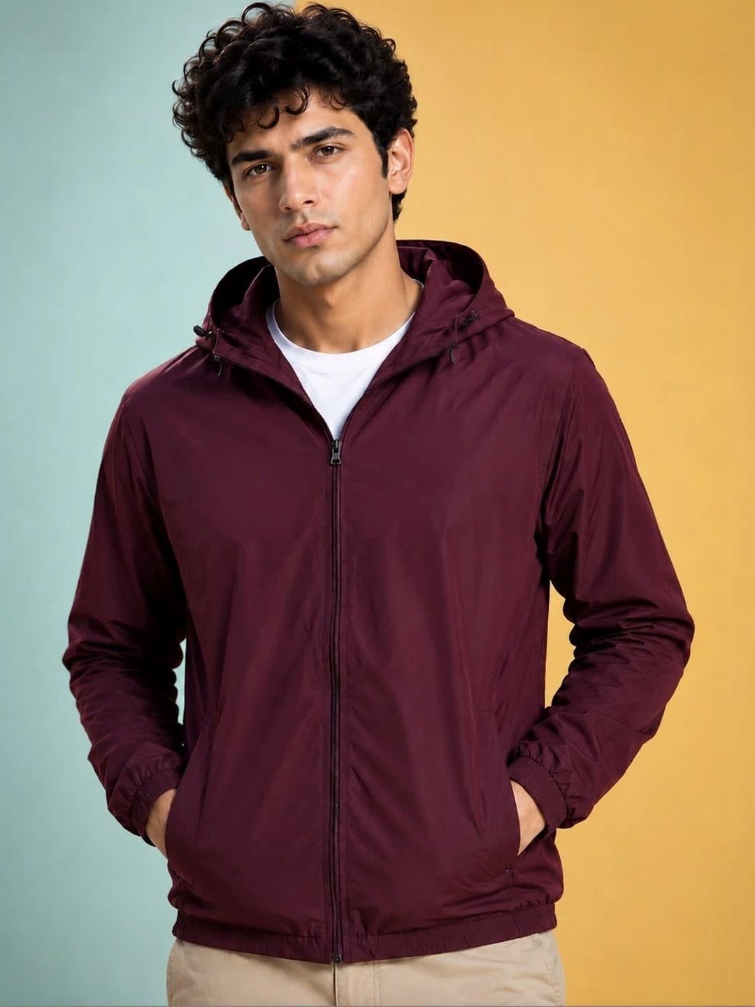 JKT Men Lightweight Training or Gym Woven Jacket-picture-19
