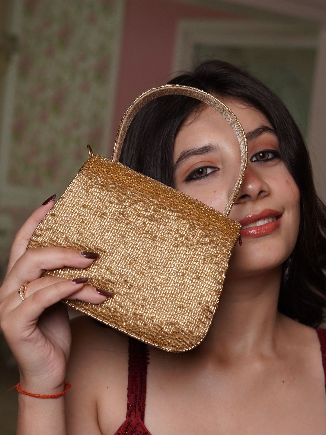 sugarcrush Textured Embellished Box Clutch-picture-56