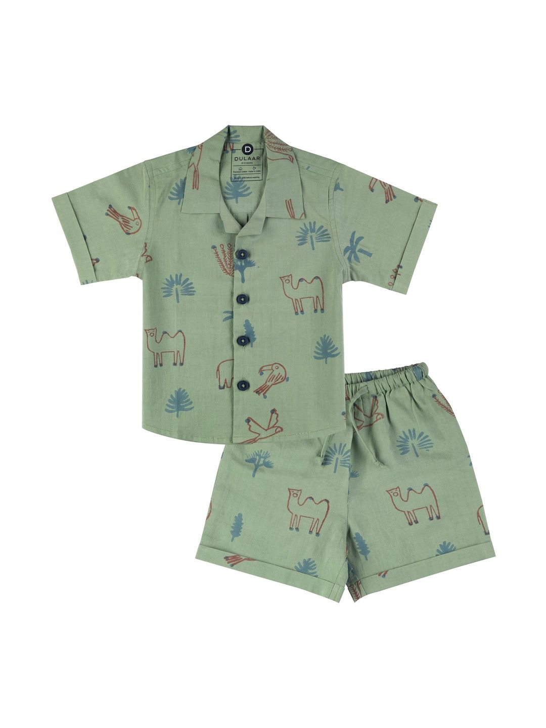DULAAR Boys Printed Shirt with Shorts-picture-14