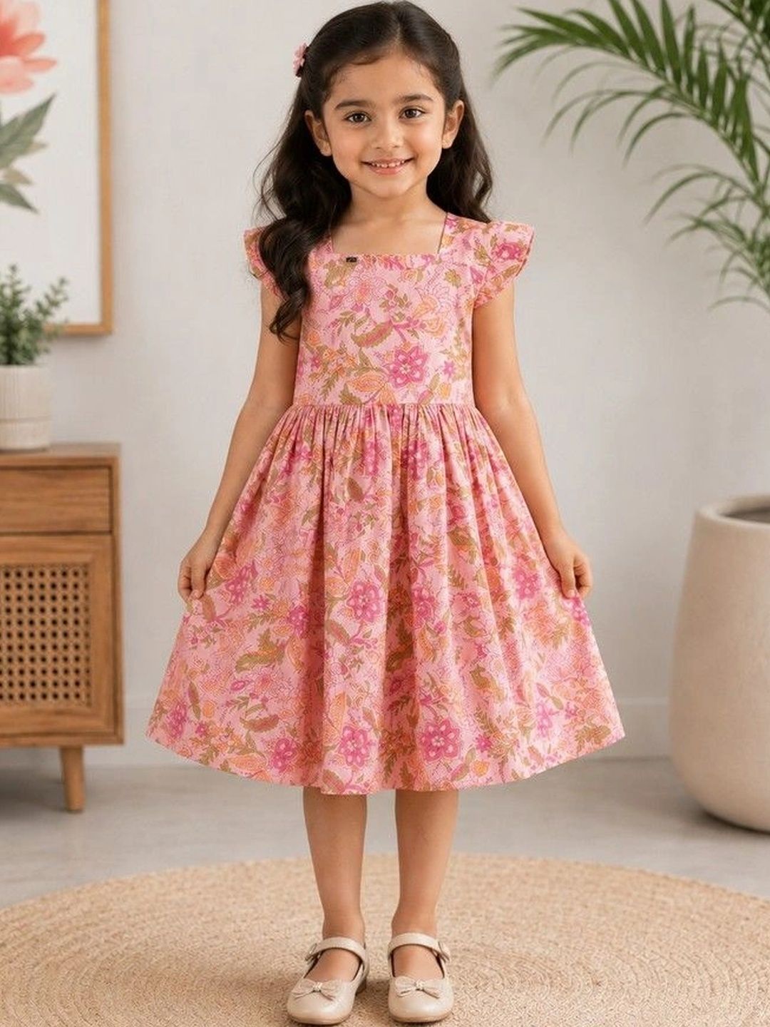 KALINI Floral Print A-Line Dress-picture-30