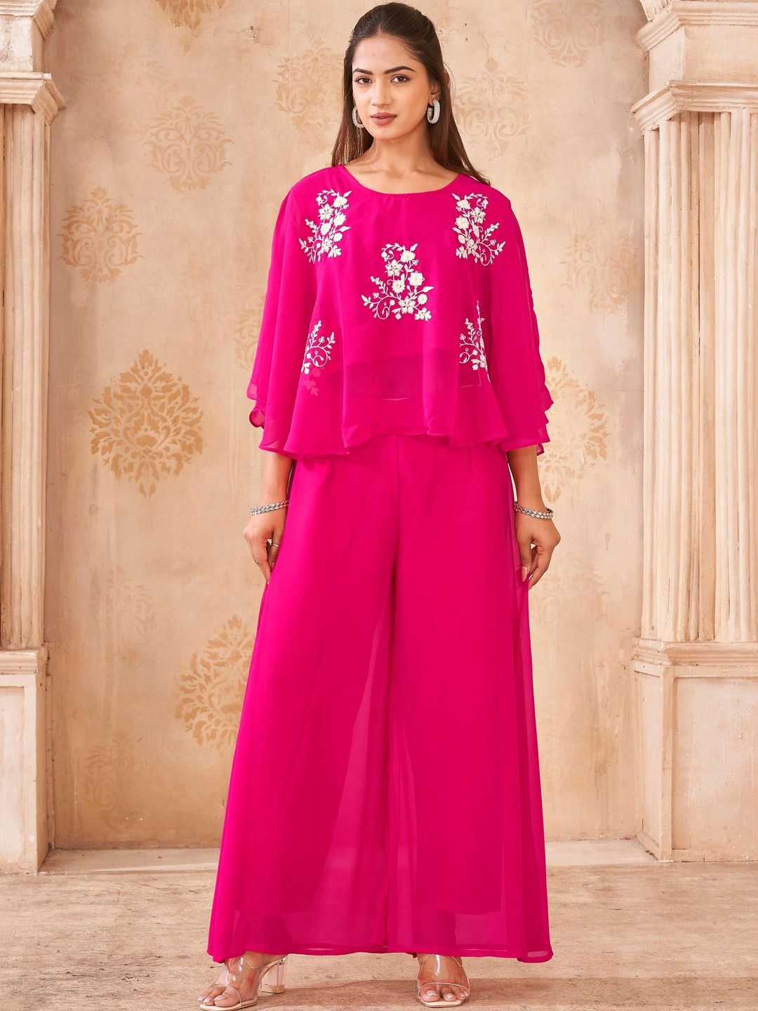 Tikhi Imli Embroidered Top with Palazzos-picture-40