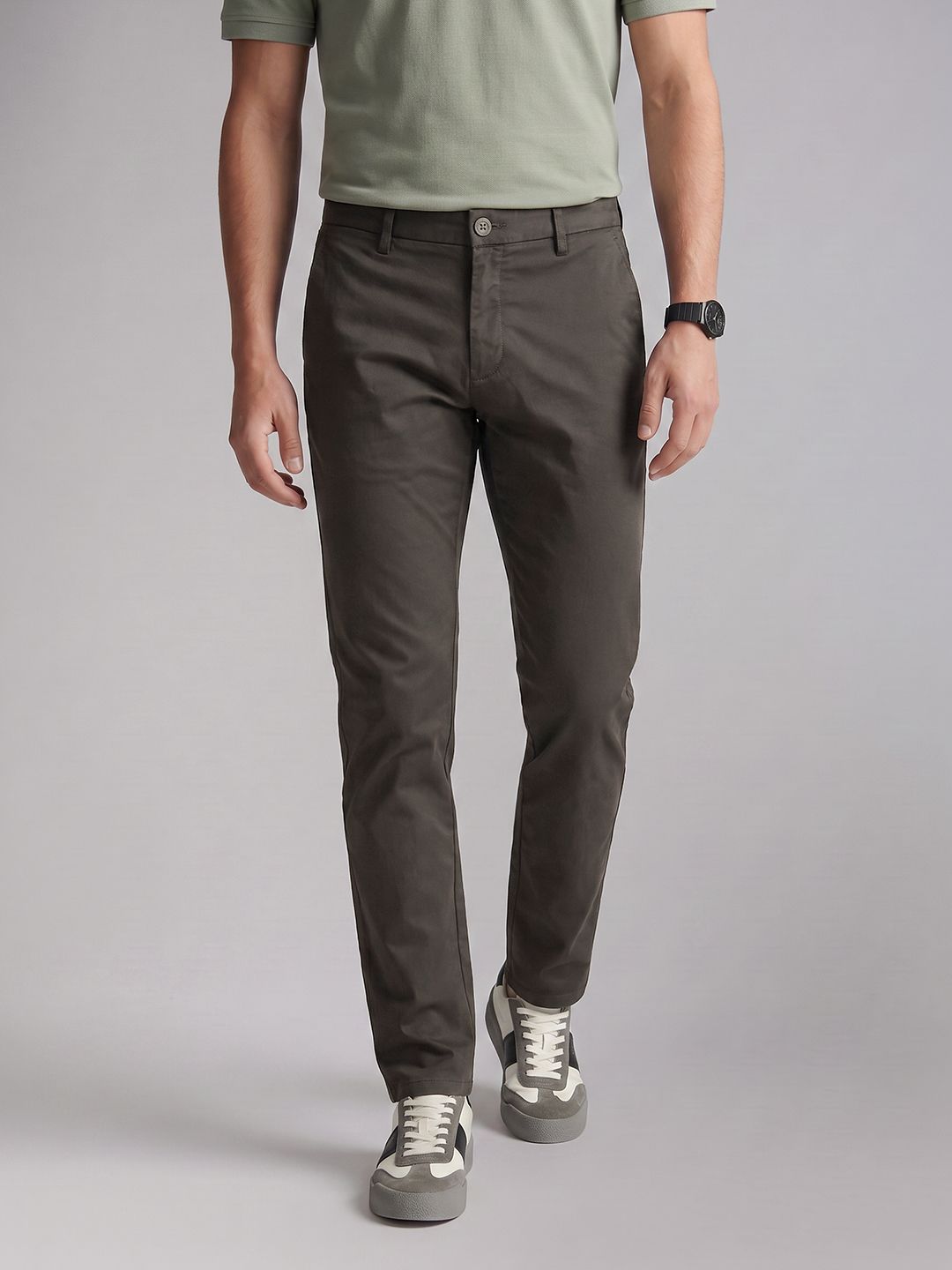 Allen Solly Men Slim Fit Woven Trousers-picture-26