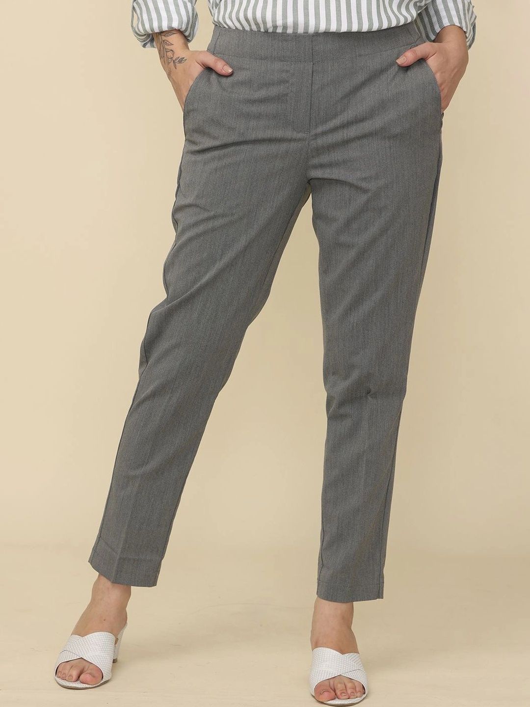 WEARHOUSE Women Relaxed High-Rise Trousers-picture-34