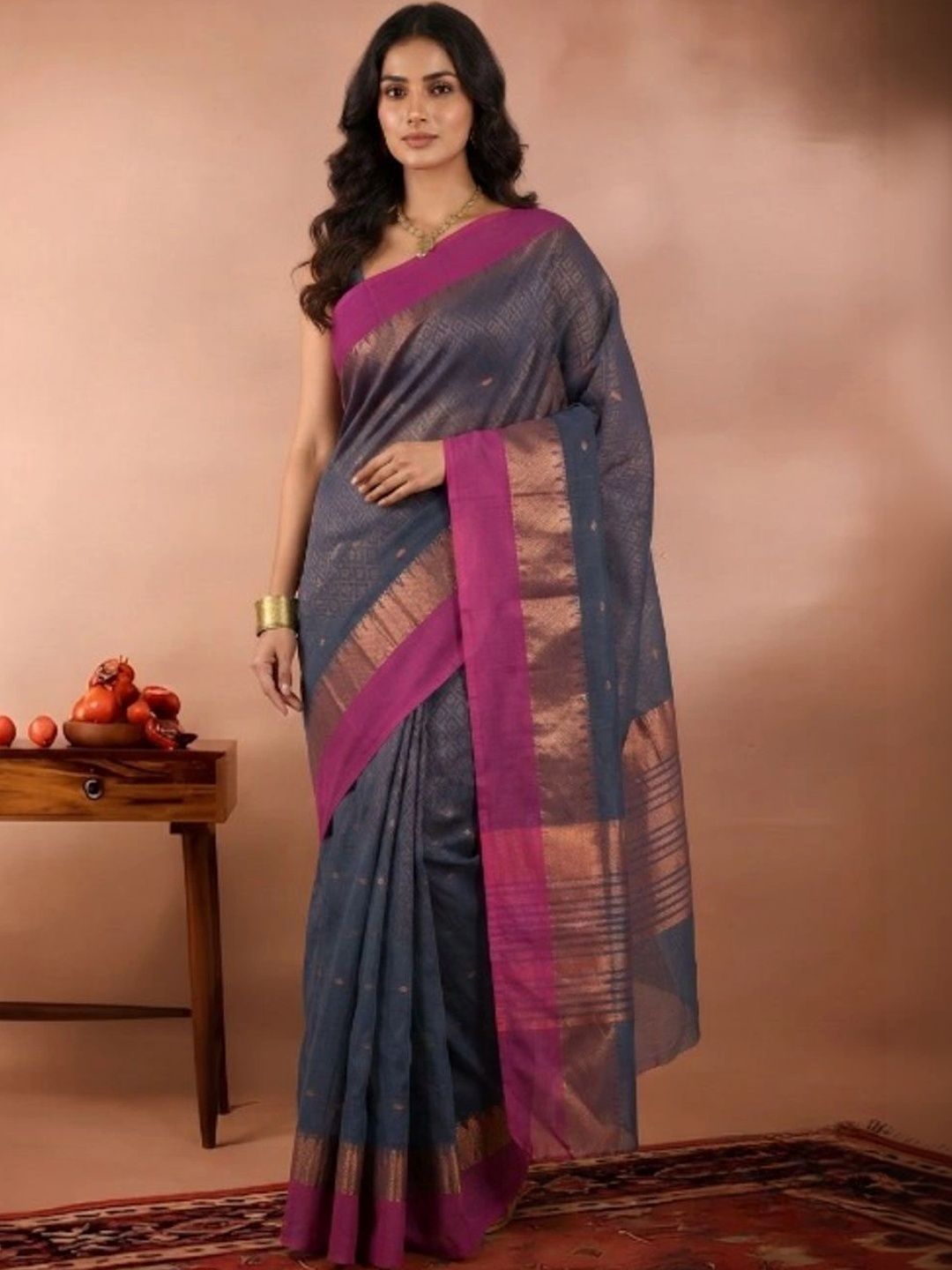 Kalakriti By Rachna Woven Design Zari Pure Cotton Saree-image-37