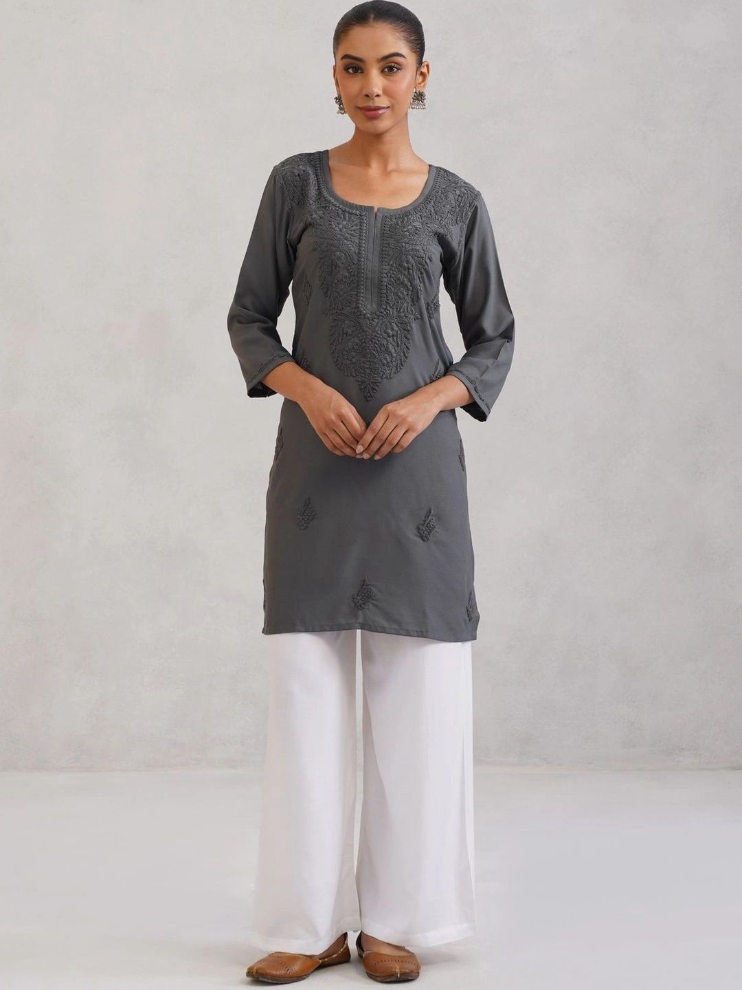 all about you Women Ethnic Motifs Embroidered Thread Work Kurta-picture-32