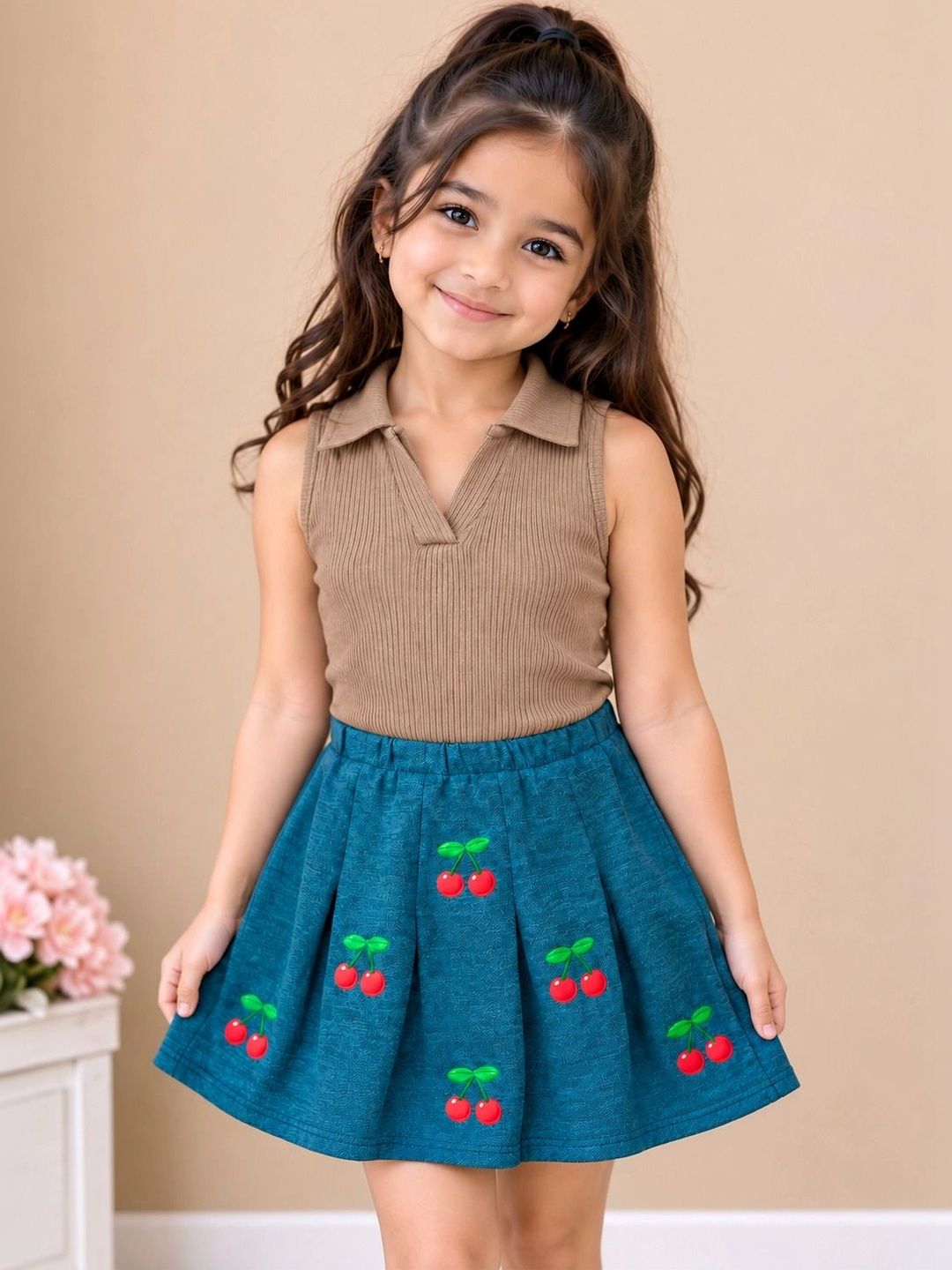 RAMIAAZ Girls Top with Skirt-picture-23