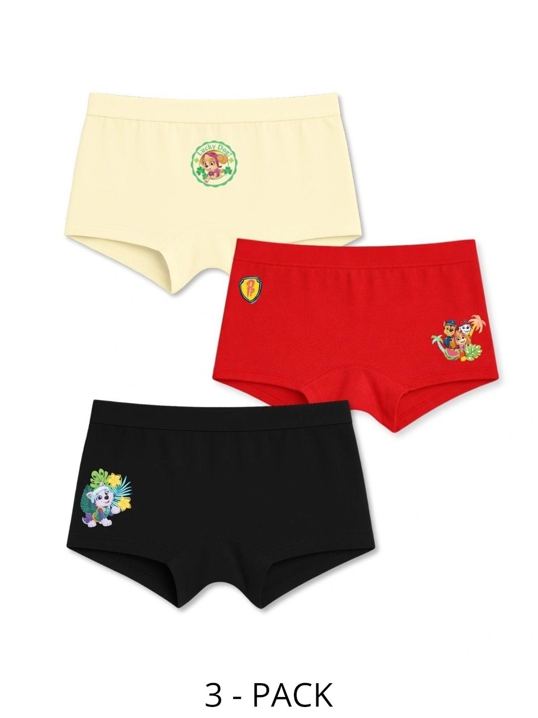 Button Bear Girls Pack of 3 Printed Cotton Boy Shorts-picture-36