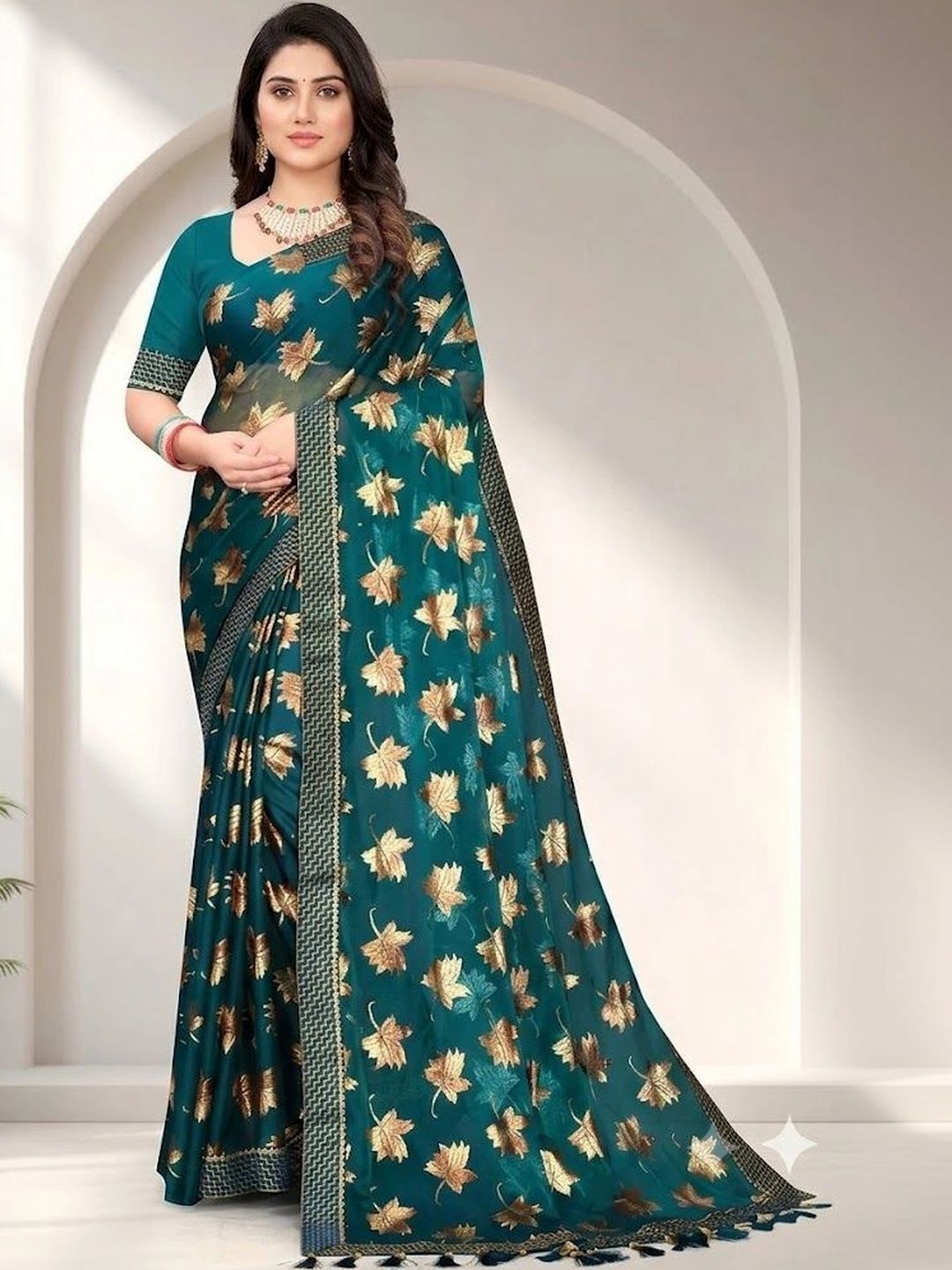 Miracle TEX Ethnic Motifs Zari Designer Saree-picture-16