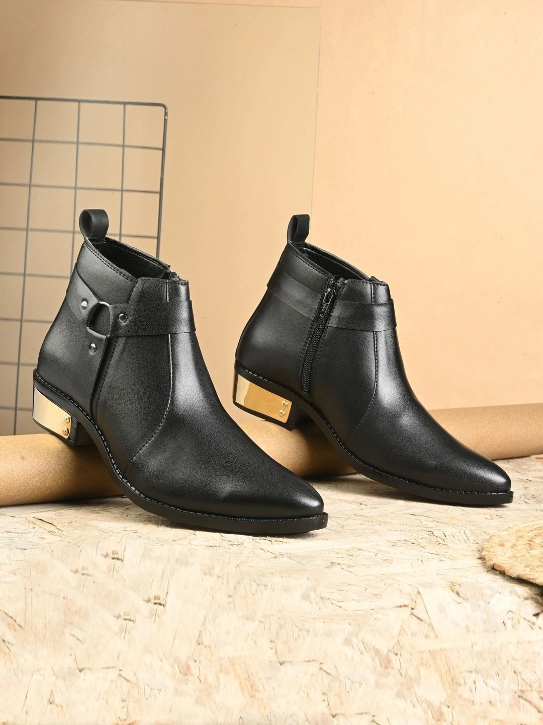 HERE&NOW Men Mid-Top Chelsea Boots-picture-33
