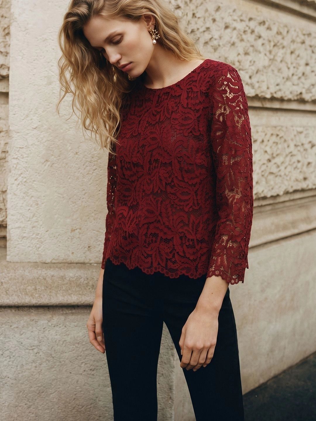 Vero Moda Embellished Embroidered Top-image-17