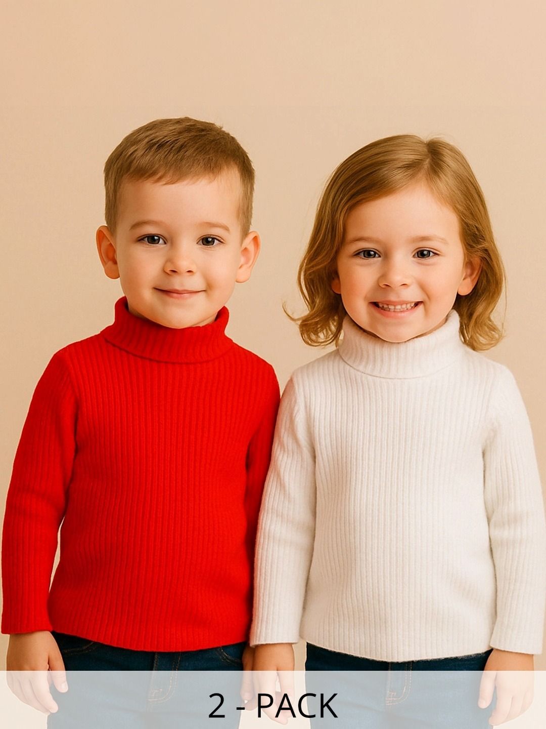 DESNUDA Unisex Kids Ribbed Woollen Pullover-picture-11